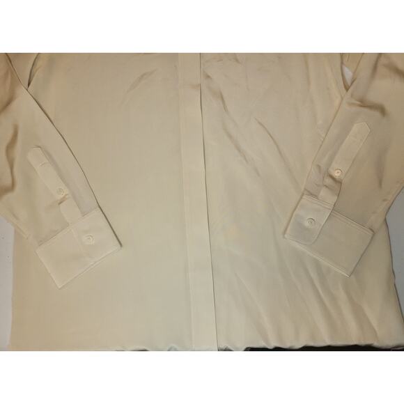 Babaton Womens XS Academy Silk Blouse Button Up Minimalist Sleek Office Classic - Picture 7 of 16